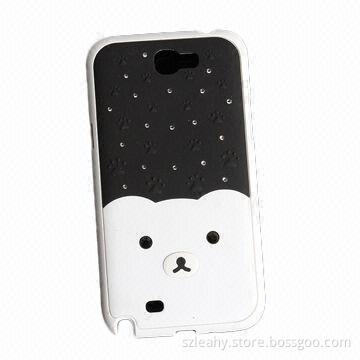 Hard Material Cute Plastic Diamond Mobile Phone Case for Samsung Galaxy N7100
